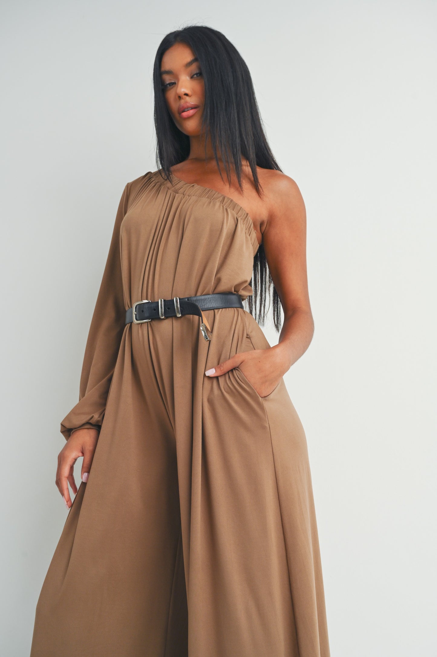 One Shoulder Jumpsuit