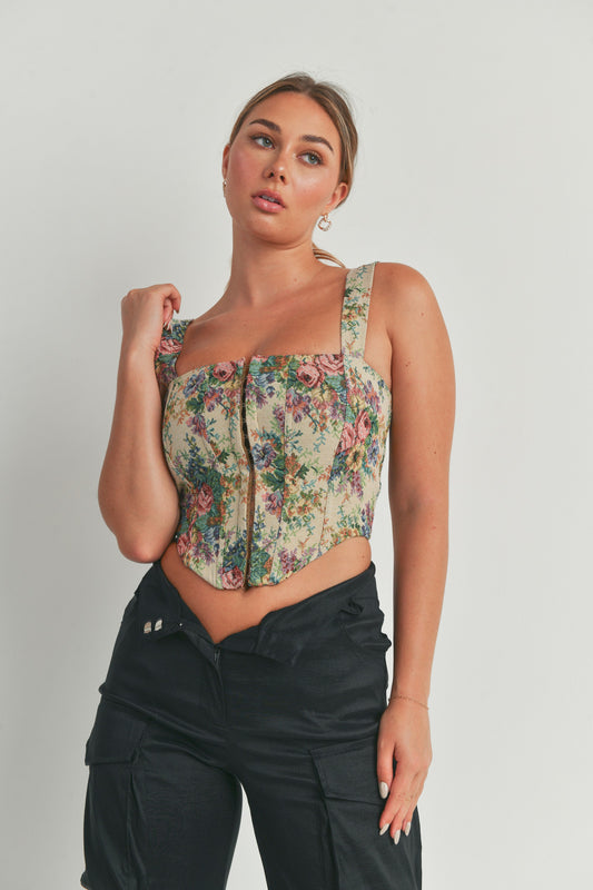 Floral Corset Top