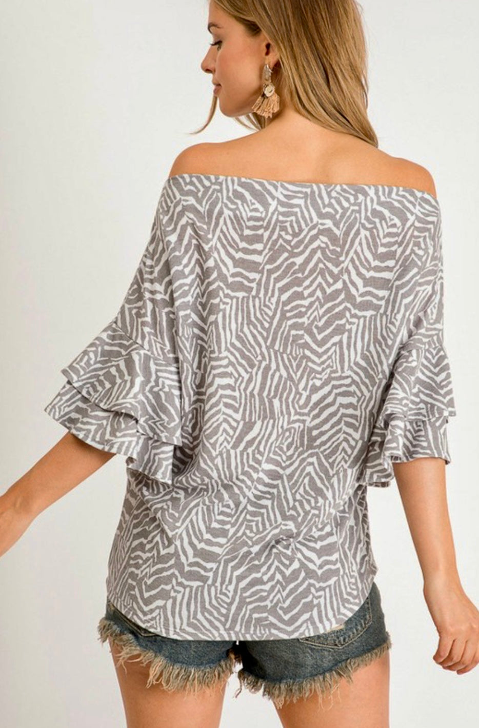 Ruffle Off Shoulder Top