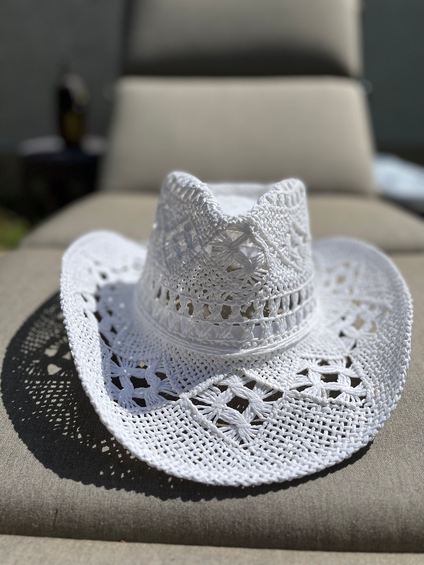 Straw white Hat