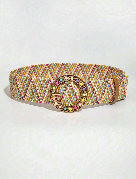 Multi Raffia Belt