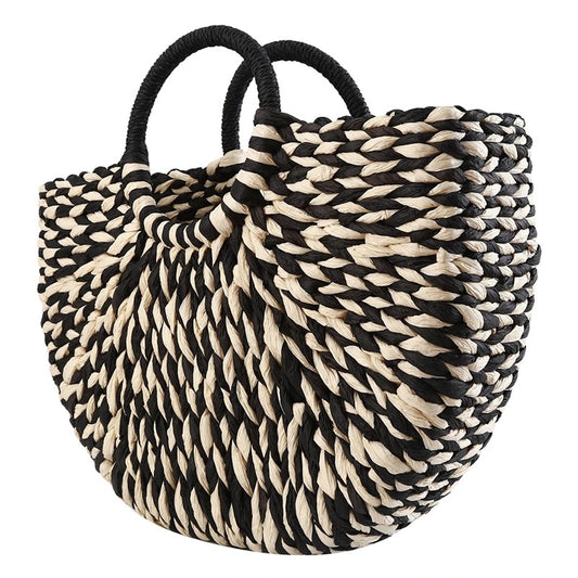 Raffia mix Handbag