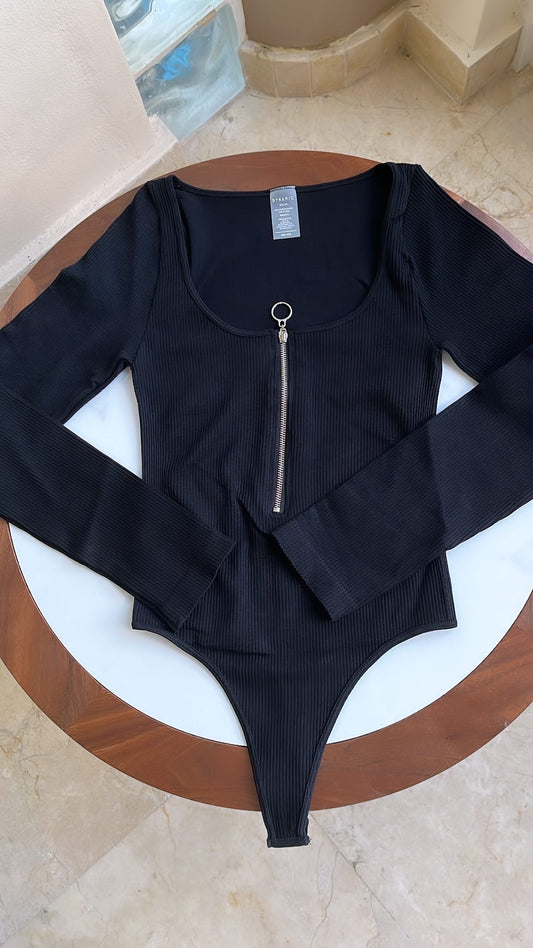 Zipper Basic Bodysuit