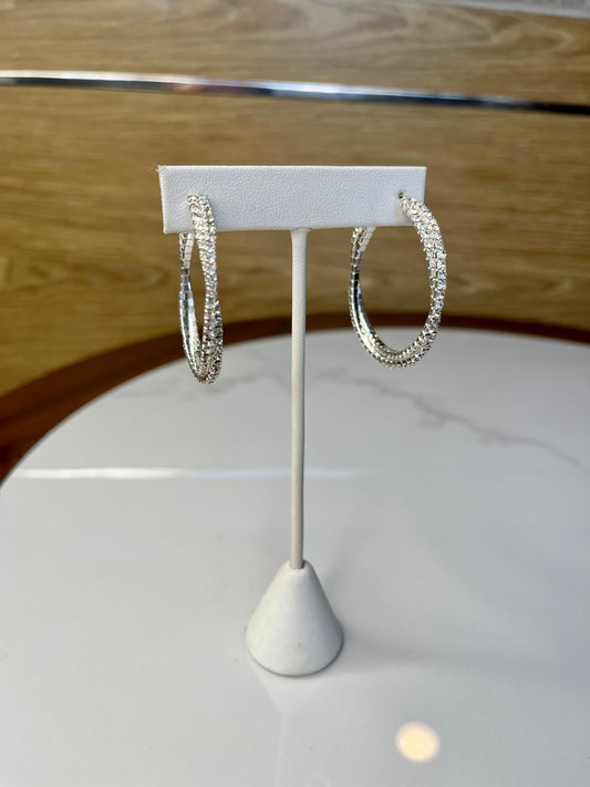 Rhinestone Hoops