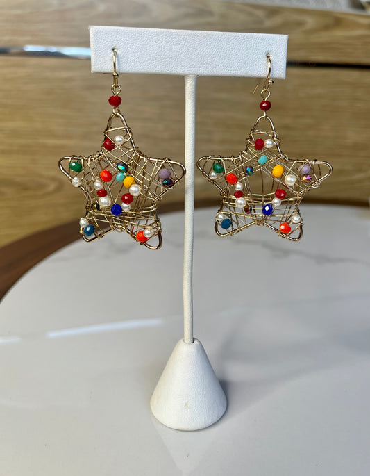 Star Beads Earrings