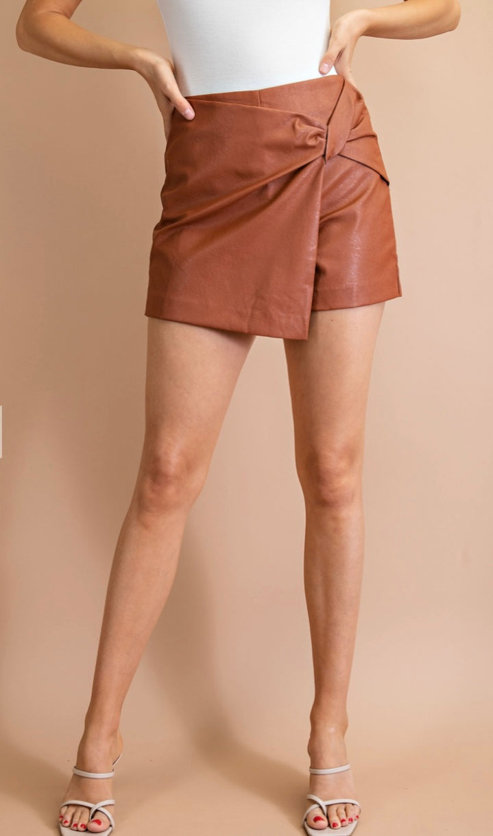 Leather Skort