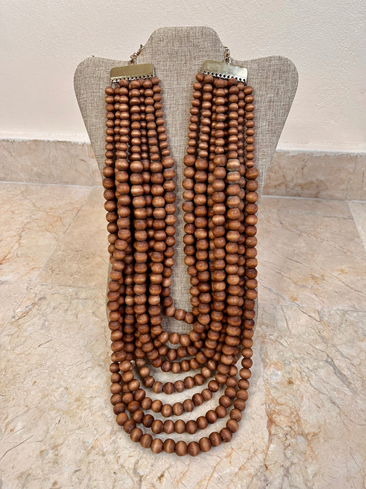 Wood Bead Necklace